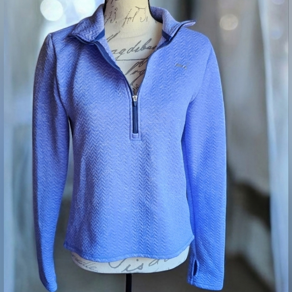 Puma Nocturnal Pullover Blue Sweatshirt | Women's Size Small